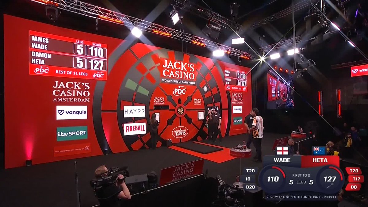 It wasn't vintage at times, but James Wade sneaks through in Amsterdam 👏