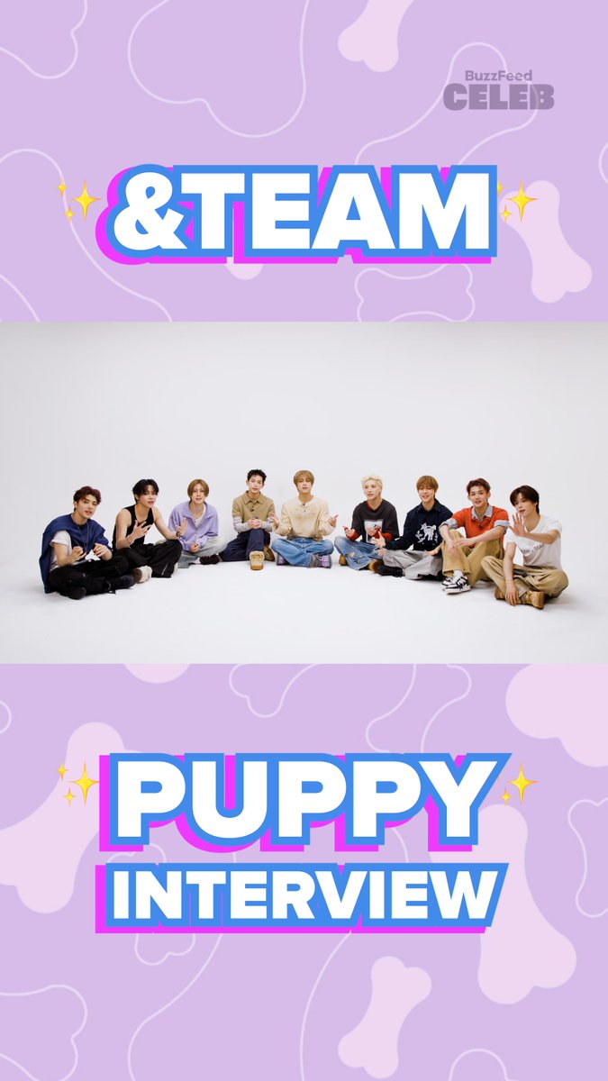Calling all LUNÉ! The sweet and charming boys of &TEAM stopped by BuzzFeed to answer some questions while playing with the cutest puppies ever. Watch it on BuzzFeed Celeb on YouTube at 3pm PT/6pm ET: #andTEAM #markonme #エンティーム #앤팀