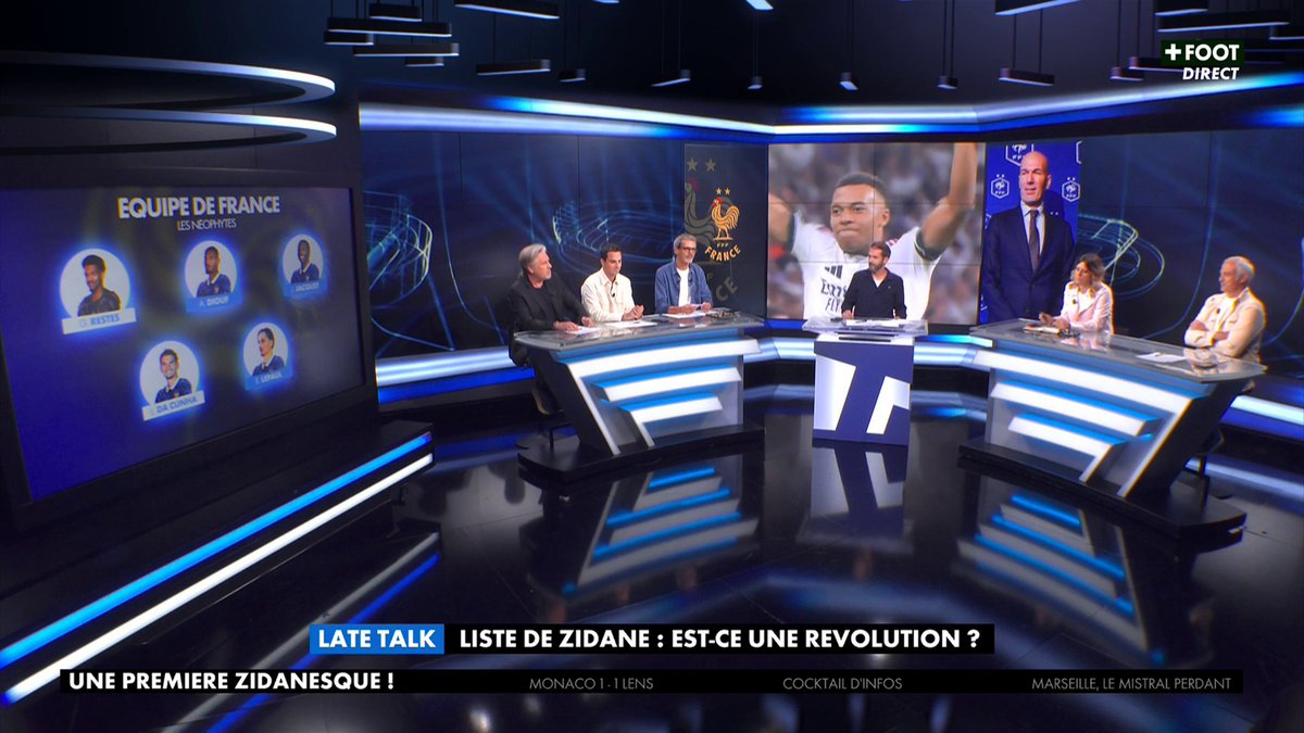 😳 Mbappé à gauche ? 4 attaquants ? 🍿 On débat de la première liste de Zinédine Zidane à la tête des Bleus, maintenant dans le Late sur CANAL+FOOT