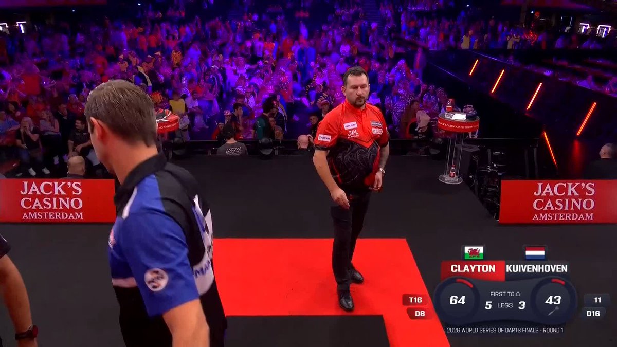 Clayton stumbles through to complete the Second Round line-up in Amsterdam ✅ 📺 #WSODFinals | R1