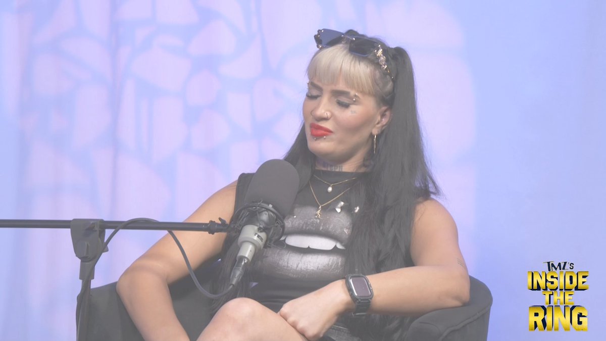 Wrestling star @StephDeLander had a full-on meltdown and attacked our host Branson Quirke on set during one of the most chaotic interviews we've ever done.