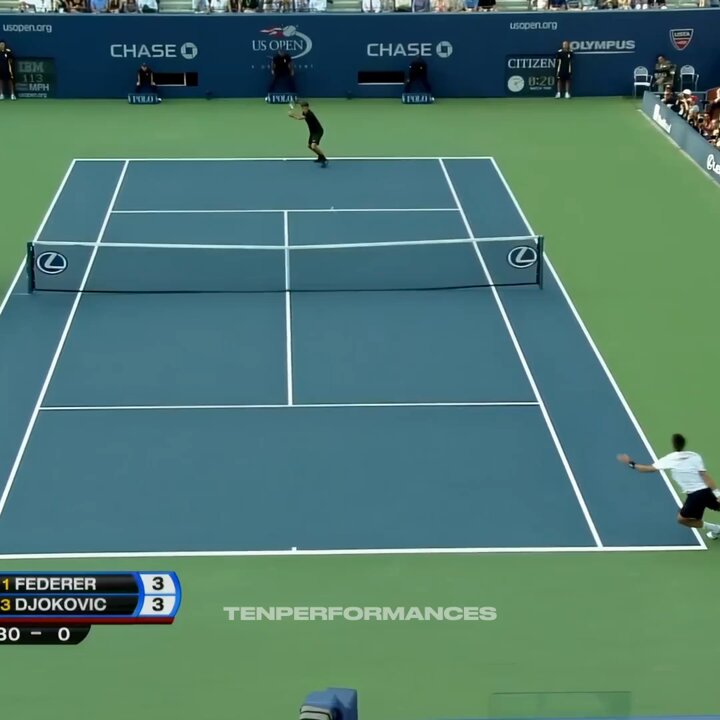 Roger Federer vs Novak Djokovic, US Open 2007 Final. Federer was chasing his fourth straight US Open title. Djokovic was playing his first Grand Slam final. 🏆