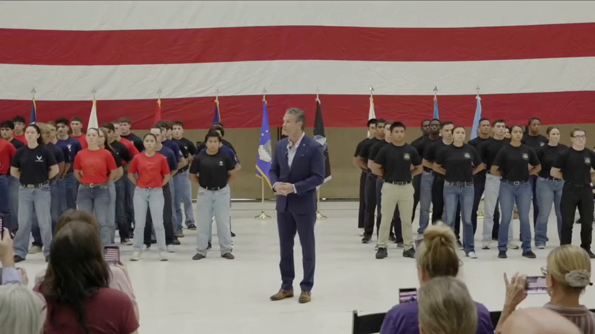 Hegseth: For 250 years, we've needed Americans who stood up and said, "Send me." Who will fight the Redcoats? Who will go fight the communists? Who will go fight the Islamists? Who will fight? There's always been Americans who said, "Send me."