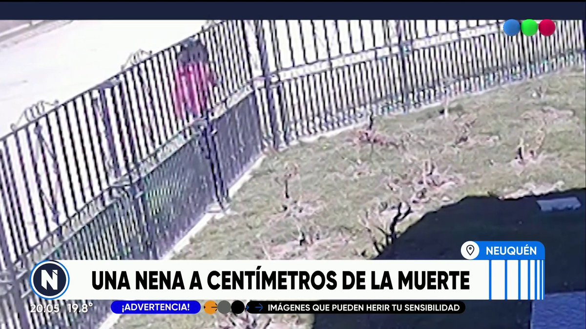 A 4 segundos de la tragedia: una nena se salvó de milagro en Neuquén. Mirá más #TelefeNoticias en vivo en