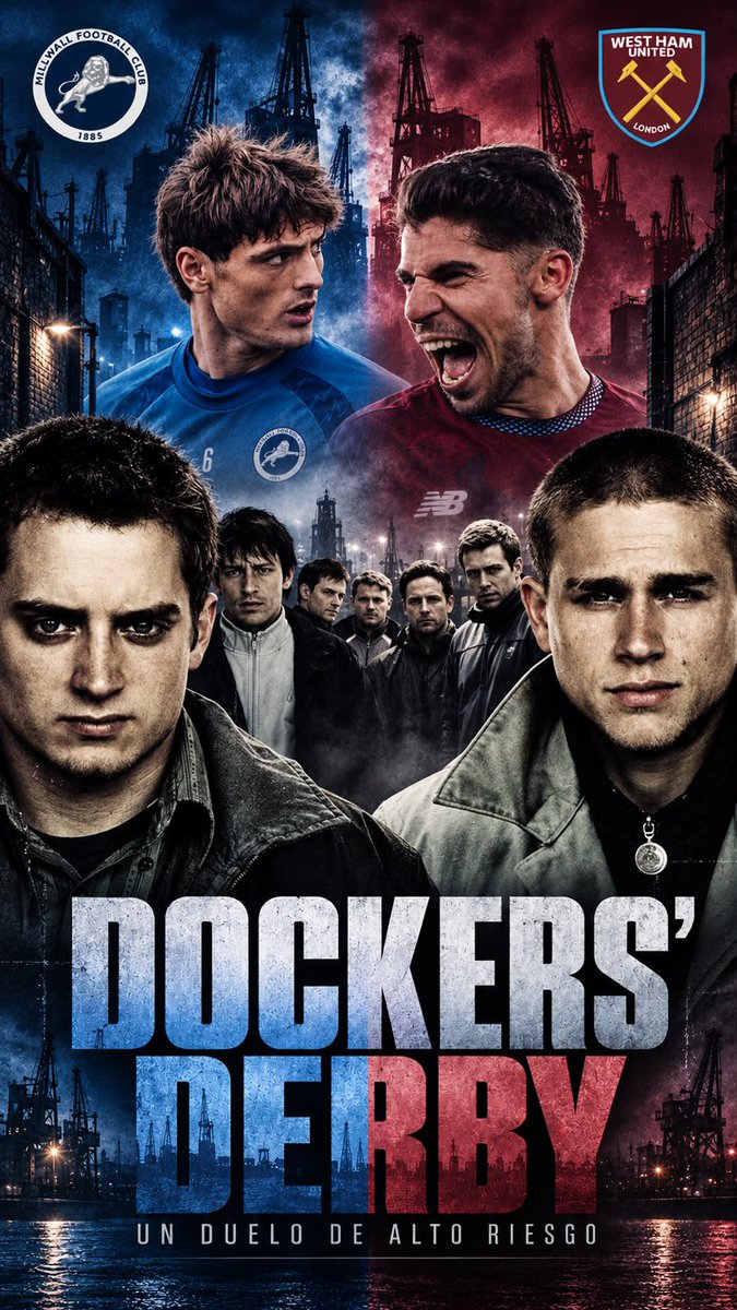 Muchos conocieron el Millwall vs West Ham por Green Street Hooligans. Una rivalidad que nació entre trabajadores de los muelles de Londres y que se convirtió en uno de los derbis más calientes de Inglaterra.