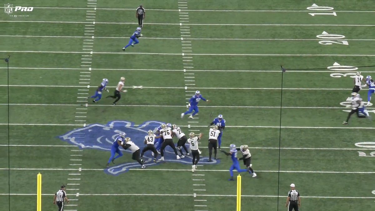 The All-22 angles of these Shough throws are 🔥 #Saints | NFL+
