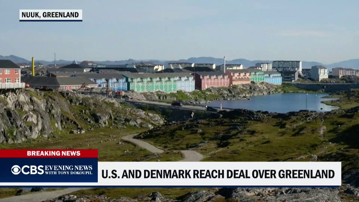 President Trump announced a new deal with Greenland, saying the agreement grants the U.S. "permanent control over Greenland's security, and all other needs." Denmark said the deal will be signed next week.