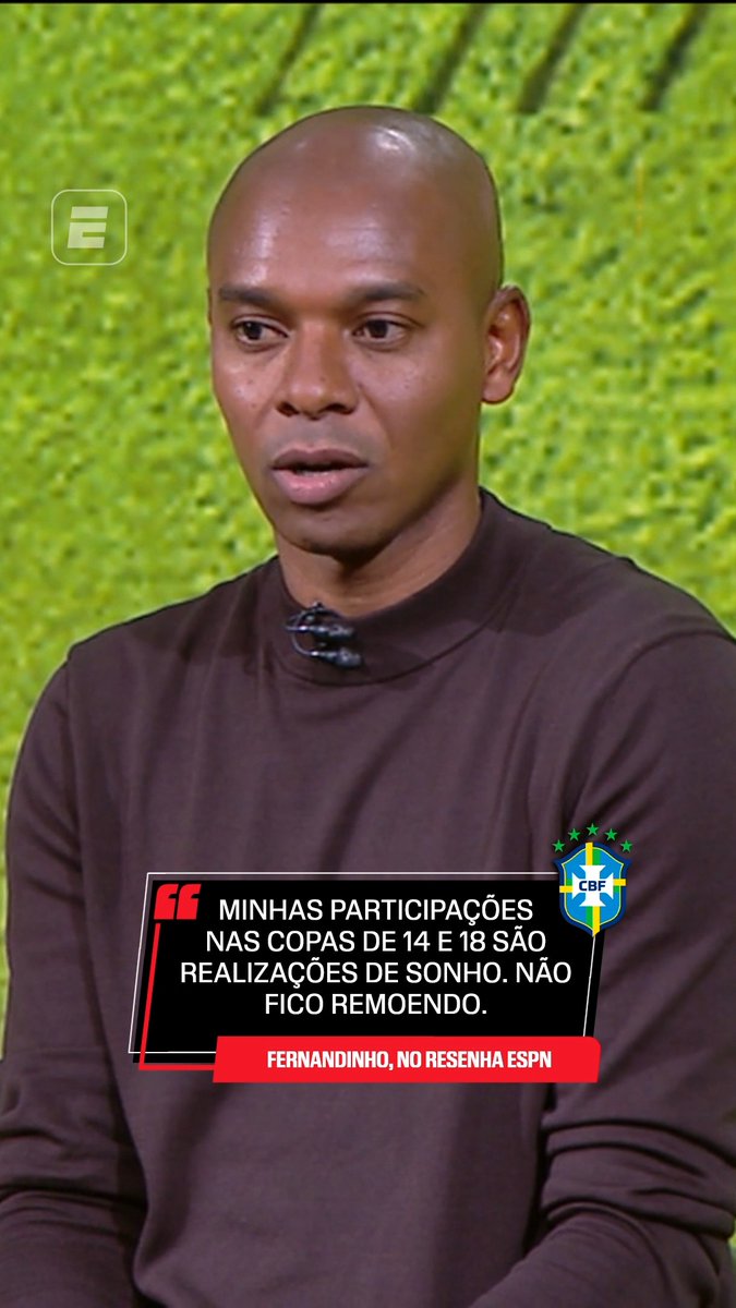 “NÃO FICO REMOENDO” Durante o Resenha, o ex-jogador da Seleção Brasileira Fernandinho falou sobre suas duas participações em Copas do Mundo, em 2014 e 2018, e avaliou seu desempenho nas ocasiões. ASSISTA ao Resenha, com Fernandinho, nesta sexta (18), às 22h, na ESPN, pelo Plano Premium do #DisneyPlus! #Fernandinho #FutebolNaESPN #ResenhaESPN