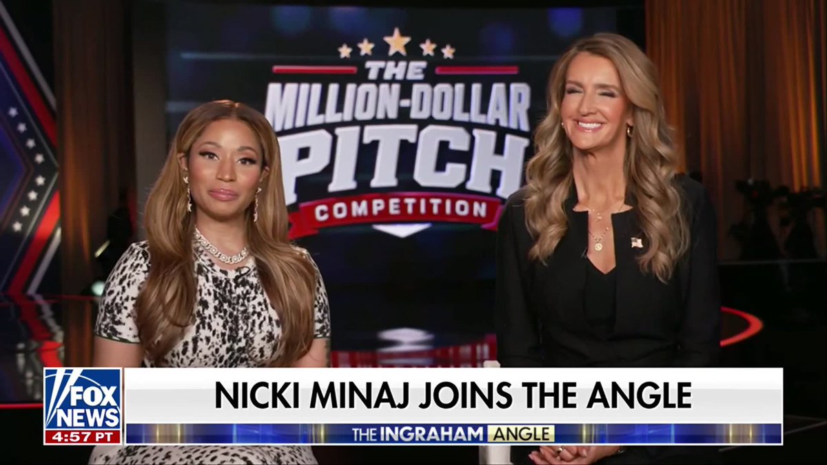 "I just love him." Nicki Minaj gets candid about her relationship with President Donald Trump, saying she is "honored" to work with his administration and explaining why she feels a personal connection with the president. "He's not just smart. And he's not just the president. But he is also someone that I can relate to," Minaj says, adding that Trump makes everyone feel "like he heard you and understands you." Laura Ingraham
