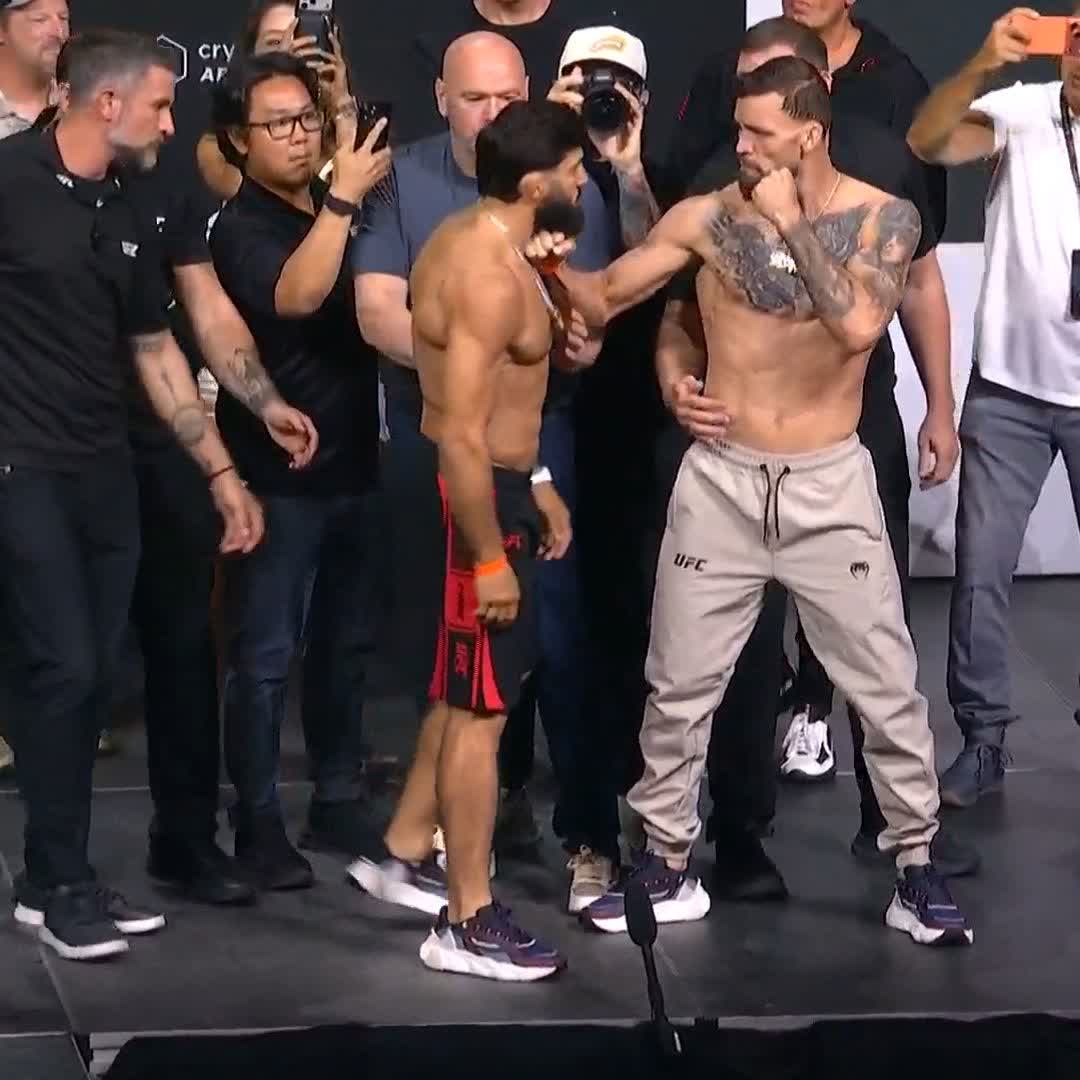 ツァルキャンとルフィが試合前最後のフェイスオフにて一触即発！ #UFC