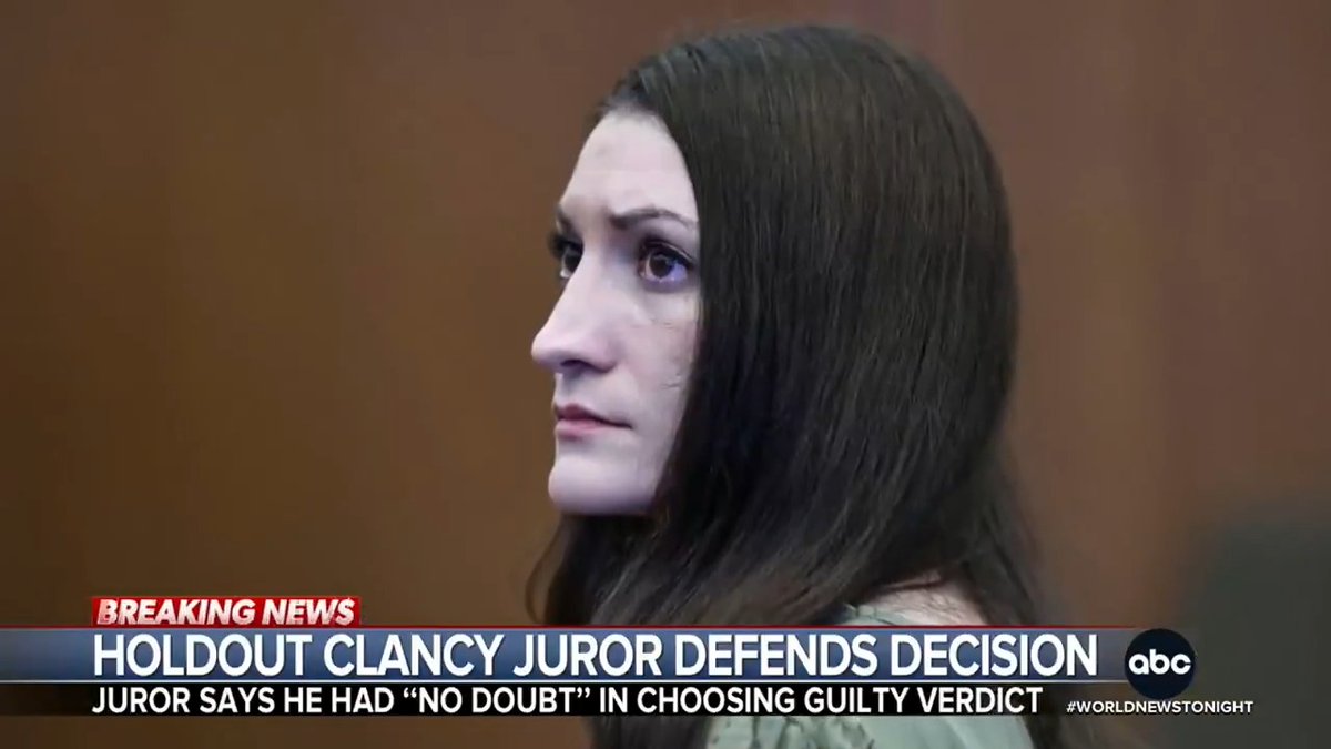 The lone holdout juror in the Lindsay Clancy murder trial said he "didn't have any doubts" that Clancy knew what she was doing and planned the murder of her children. Aaron Katersky reports as his account contradicts what the other jurors have said.