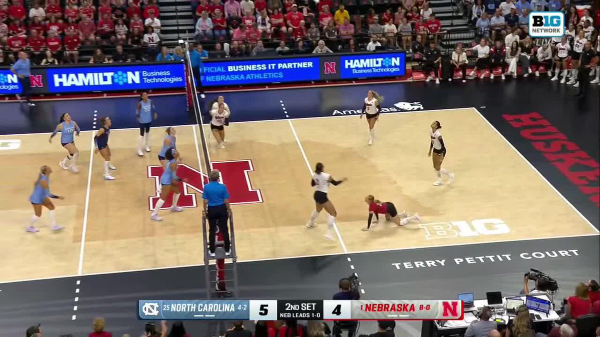 Husker Nation got LOUDDDDDD for this play! 🤯 laney choboy x Bergen Reilly