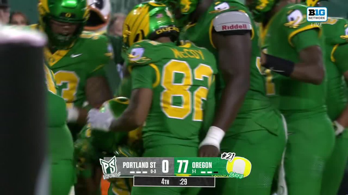 NEW SCORING RECORD 🚨 Oregon Football sets a new program record for most points in a single game in the modern era 😳 The previous mark was 81 points, set against Portland State in 2023. Watch on BTN
