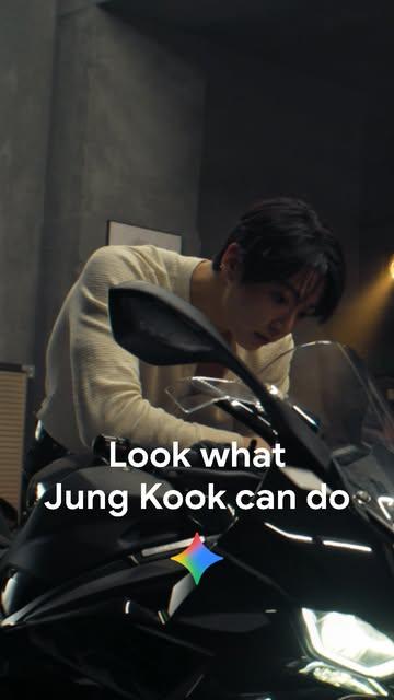 الرحلة بدأت 🏍️ شاهدوا كيف يستعين Jung Kook بـ Gemini ليبقى آمنًا طوال الطريق. #LookWhatYouCanDo #BTS