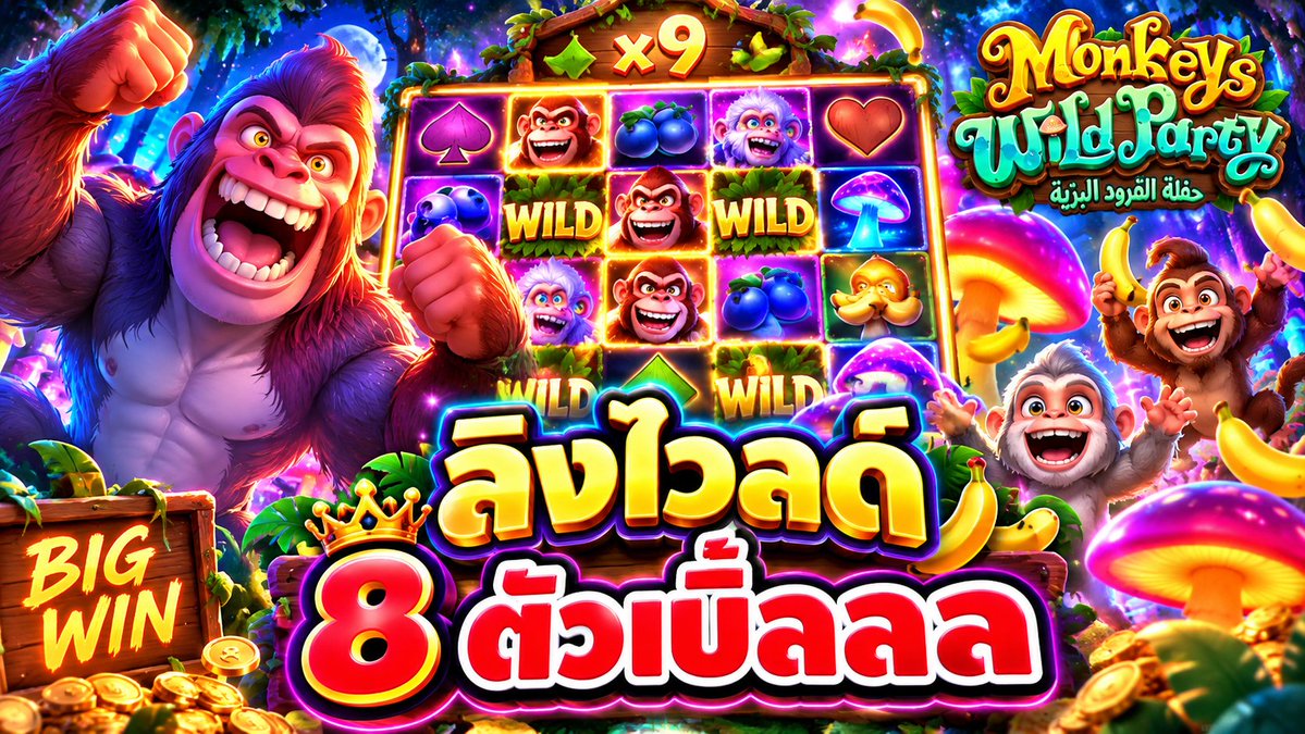 ลิงไวล์ด 8ตัวเบิ้ลลล🔥🔥 > #เกมmonkeys wild paty #ค่ายPG อยากเล่นตามบัง➤ ------------------------------------- #บังนูรูน #บังนูรูนNo.1