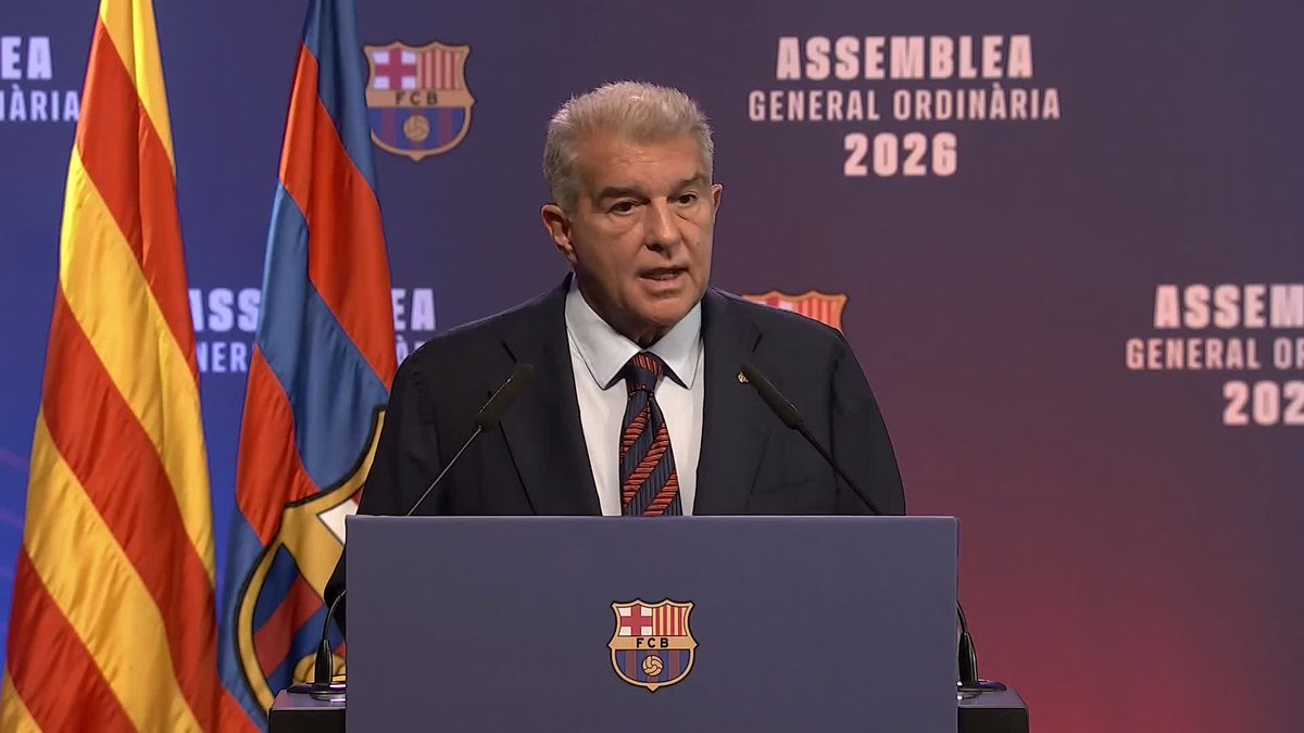 🎙️ Joan Laporta Estruch: "El Barça és vostre i avui us necessitem més que mai per enlairar-lo a les cotes més altes per als propers anys."