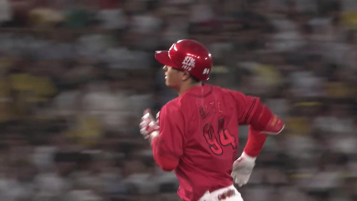 甲子園がどよめいた 佐藤啓介 先頭打者本塁打 浮いたカーブをバックスクリーンへ ⚾️阪神×広島 #carp