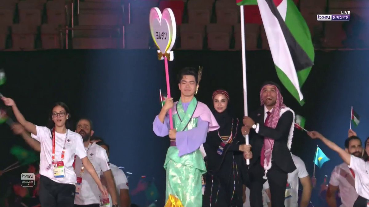 🇯🇴 دخول بعثة الأردن خلال حفل افتتاح دورة الألعاب الآسيوية - آيتشي ناغويا 2026 #دورة_الألعاب_الآسيوية