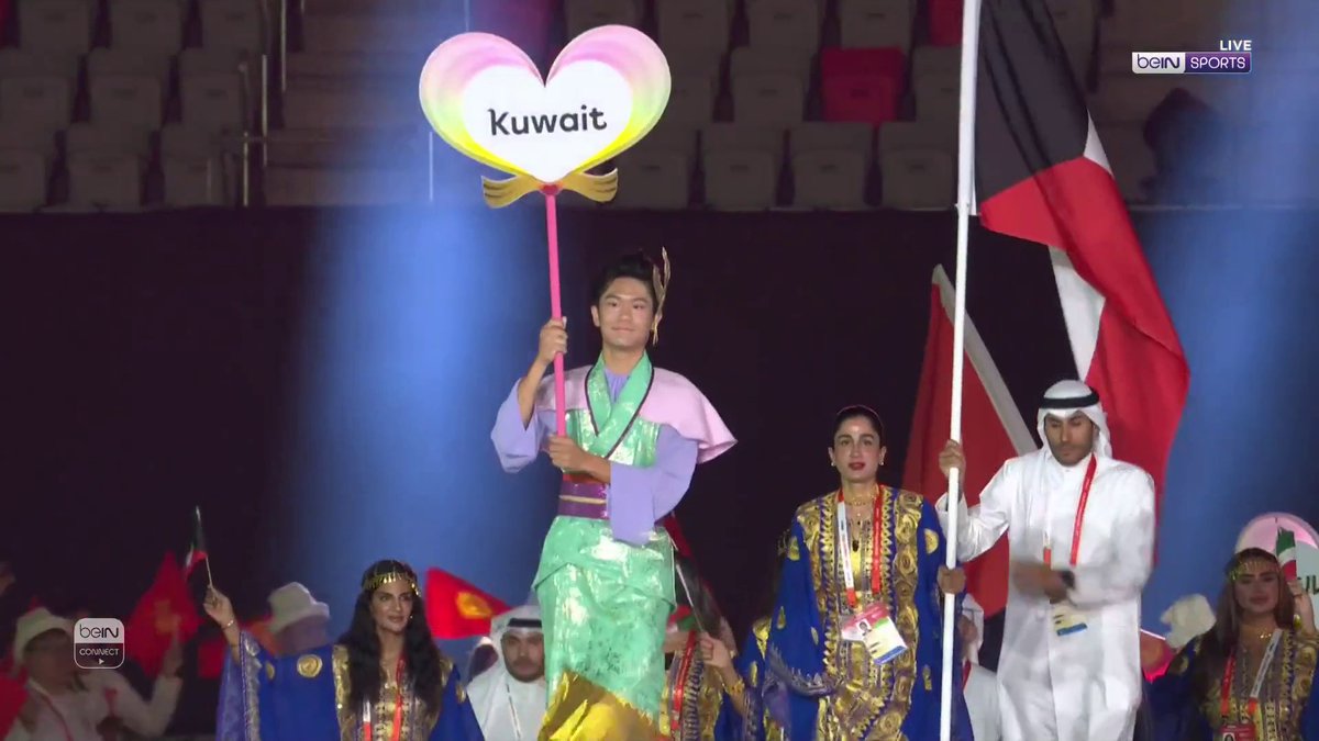 🇰🇼 دخول بعثة الكويت خلال حفل افتتاح دورة الألعاب الآسيوية - آيتشي ناغويا 2026 #دورة_الألعاب_الآسيوية
