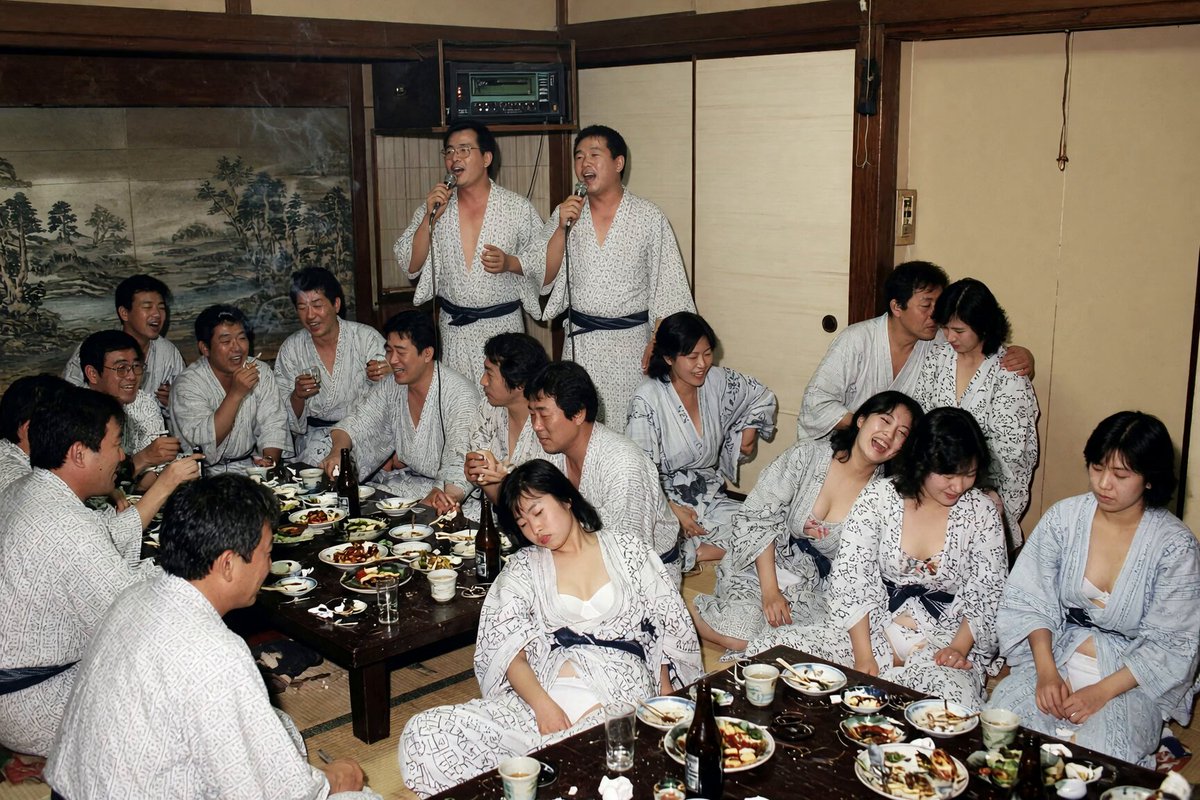 昭和の宴会の様子を動かしてみました。