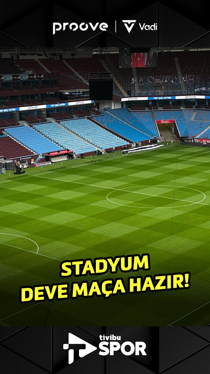 Trabzonspor - Galatasaray karşılaşması öncesinde şehirdeki yoğun yağışa rağmen Papara Park'ta vakum sistemi çalıştığı için stadyumun zemini iyi durumda.