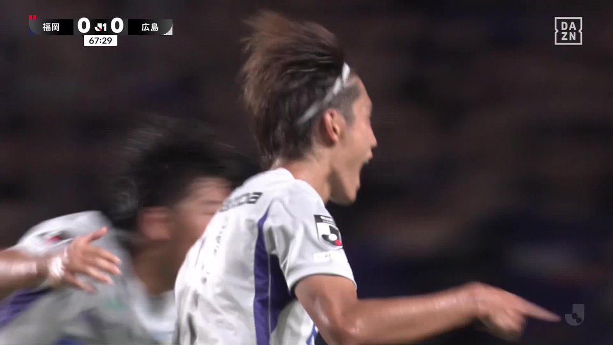 ゴールをこじ開ける豪快シュート!💥 味方からのパスを東俊希が 左足で振り抜いた一撃は ゴール左上へ突き刺さる! 🏆 明治安田J1リーグ第8節 🆚福岡×広島 #Jリーグ #だったらDAZN
