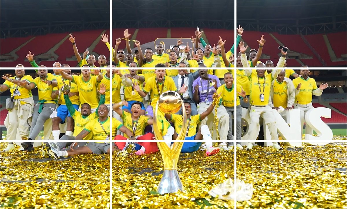 The bigger the stage, the bigger Mamelodi Sundowns. Just look at this night. 🏆💛 #TotalEnergiesCAFCL