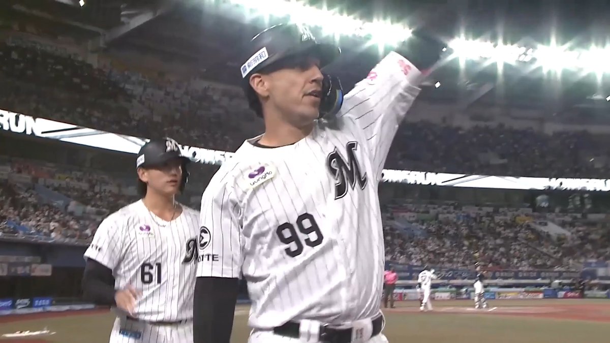 代打で登場のキャプテンソトが一振りで決める!💪 打った瞬間確信の一撃!💥 千葉ロッテ ソト 選手の今シーズン第17号2ランホームランで点差を縮める!🌈