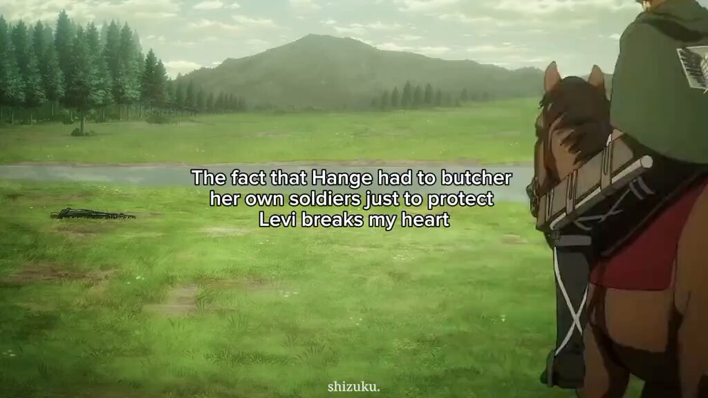 Only for her to d!3 while making sure levi and the rest could escape