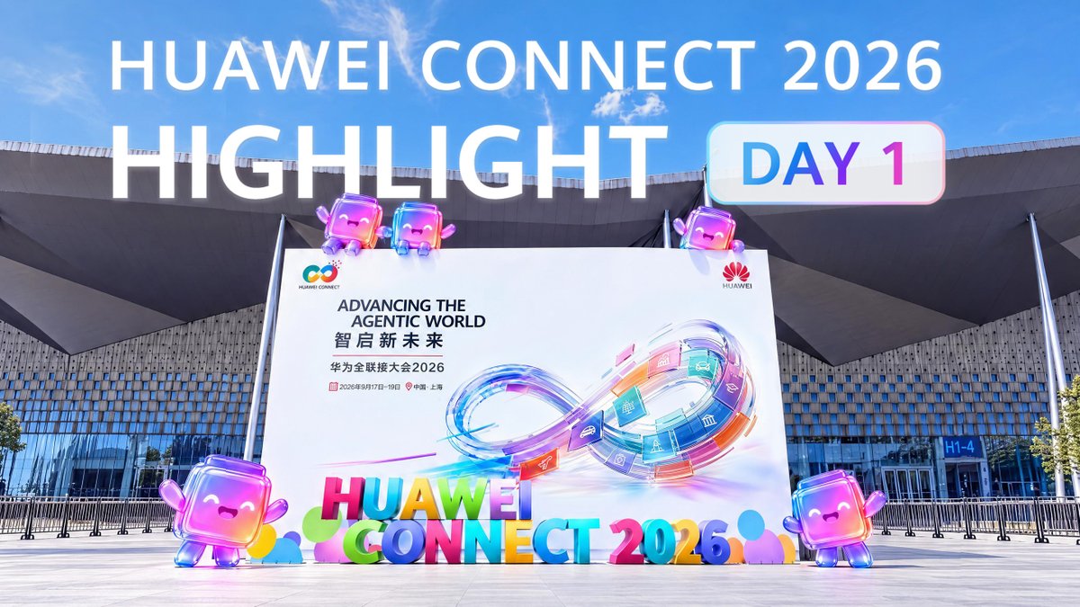 Day 1 of HUAWEI CONNECT 2026 focused on advancing the agentic world and building a solid silicon foundation. Topics covered AI infrastructure, open source innovation, collaboration and partner ecosystems, and the tech powering industry intelligence: UnifiedBus, NPO, and SuperPoD.