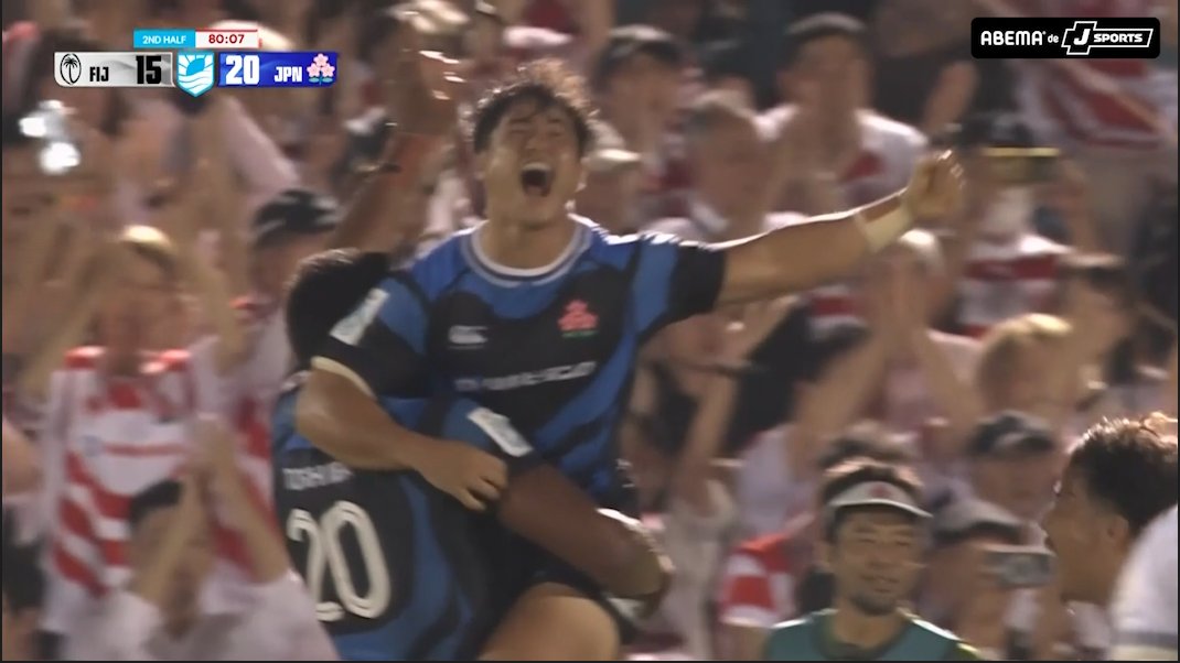 【速報】🇯🇵日本 7年ぶり優勝🏆 / 20-15でフィジーを撃破! 日本が頂点に返り咲く🎉 \ 🏉#パシフィックネーションズカップ 決勝 📺ABEMA de J SPORTS