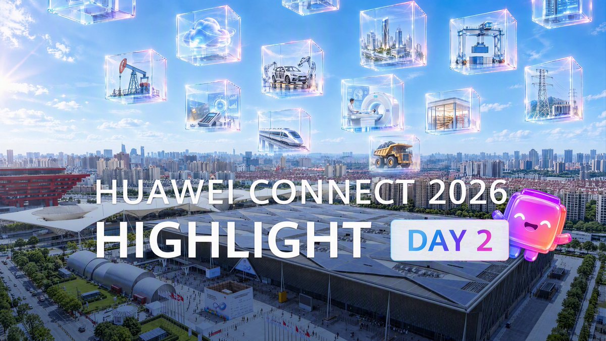 From manufacturing and transportation to energy, finance, and education, Day 2 of HUAWEI CONNECT 2026 in Shanghai focused on how organizations are applying AI in real production environments. Discussions explored Agentic Cloud and how industries are adopting AI.