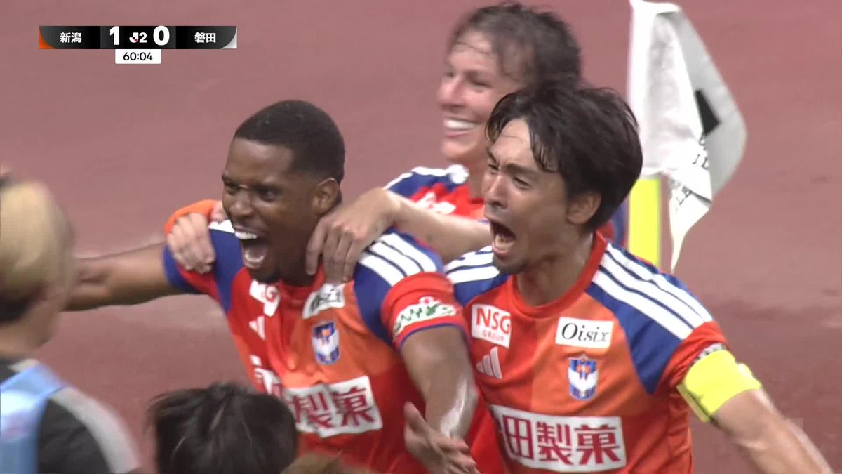 🎦 ゴール動画 🏆 明治安田Ｊ２リーグ 🆚 新潟vs磐田 🔢 2-0 ⌚️ 60分 ⚽️ イウリ カスティーリョ（新潟） #Ｊリーグ