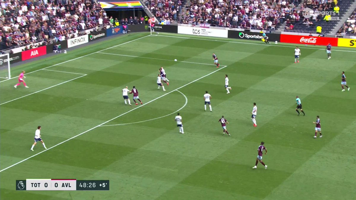 Johan Manzambi is off the mark for Aston Villa, and what a time to do it! ⚽️ 📺 Stream now on TNT Sports & HBO Max