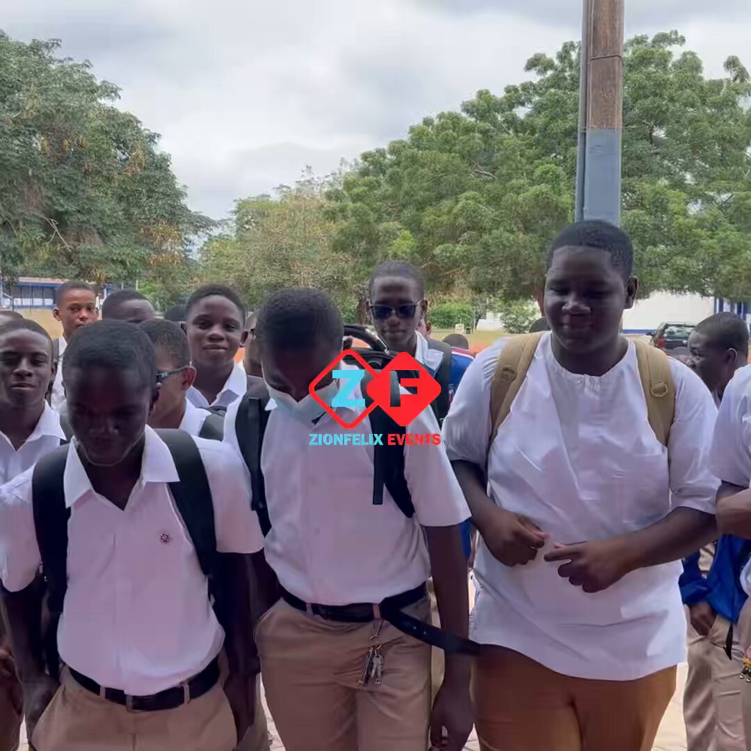First batch of students to occupy the new Ofori Sarpong House arrive today at Presbyterian Boys SHS, Legon arrive