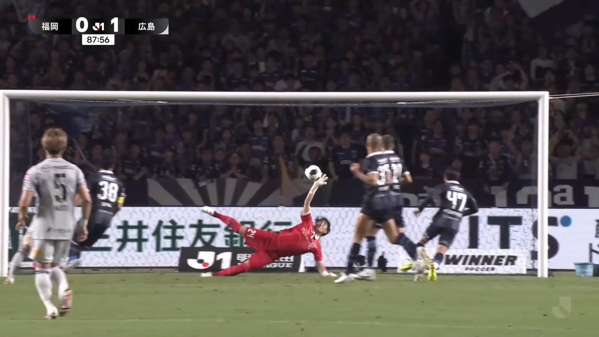 ---𝐌𝐀𝐓𝐂𝐇 𝐃𝐀𝐘 𝐒𝐀𝐕𝐄𝐒⚽🧤--- #小畑裕馬 選手のスーパーセーブをお届け! 🏆明治安田J1リーグ 第8節 #アビスパ福岡 0-1 #サンフレッチェ広島 📺#DAZN で配信 →