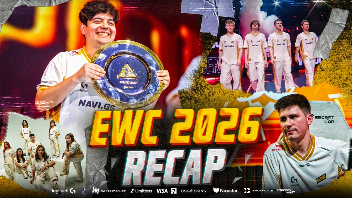 From Top-25 in 2025 to Top-4 this year with just 7 rosters! Relive the best of NAVI with our Esports World Cup 2026 recap. #navination