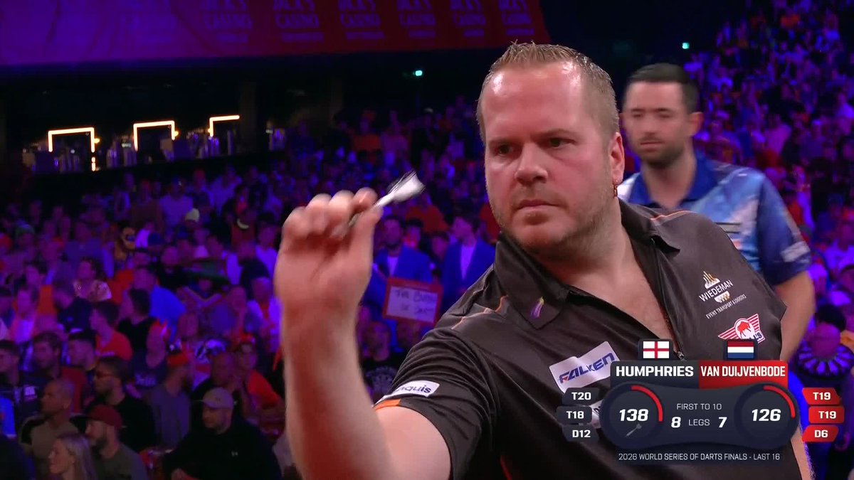 DIRK LEVELS!! From 6-3 down, Dirk van Duijvenbode has dug deep and dragged himself level at 8-8! What a game to end the afternoon. 📺 #WSODFinals | R2