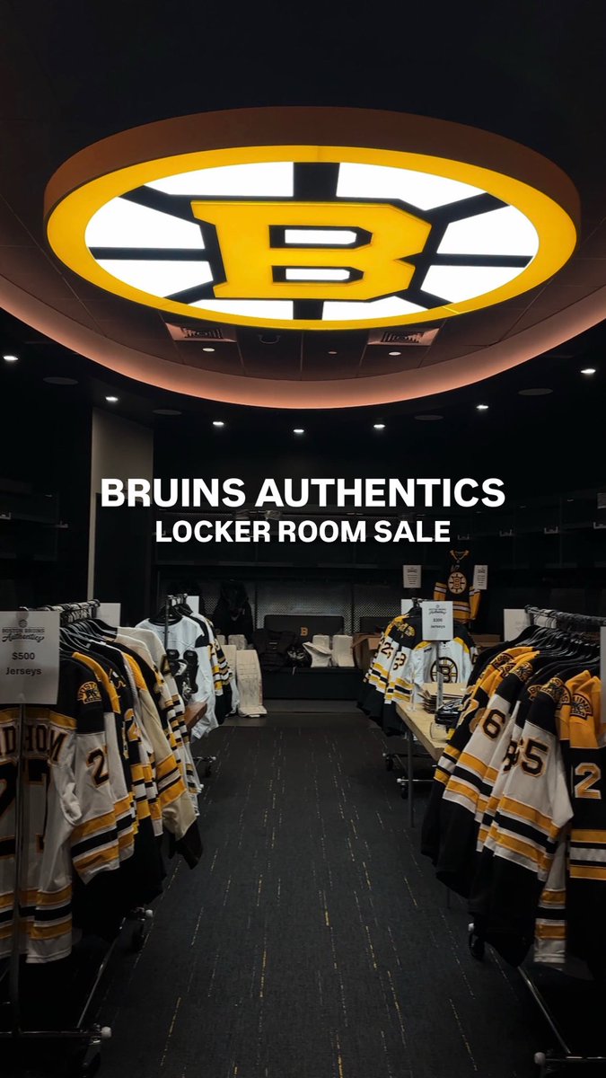 Last week, our loyal Bruins Authentics customers joined us for an exclusive shopping experience inside the Bruins locker room. Thanks to everyone who came out and made the event so special! 🐻🏒