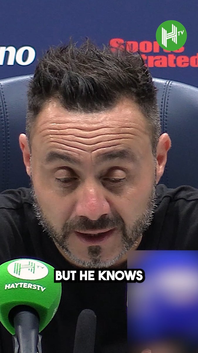 "I didn't like the performance of Mateus [Fernandes]" Roberto De Zerbi explains why he subbed off Fernandes at half-time in their loss to Aston Villa 👀