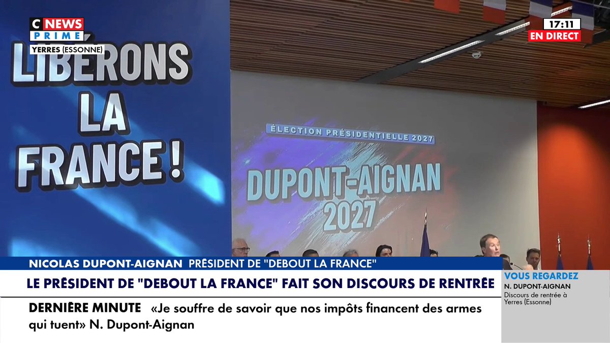 «Votez pour moi» : Nicolas Dupont-Aignan officialise sa candidature à l'élection présidentielle de 2027 Toute l'info est à retrouver sur