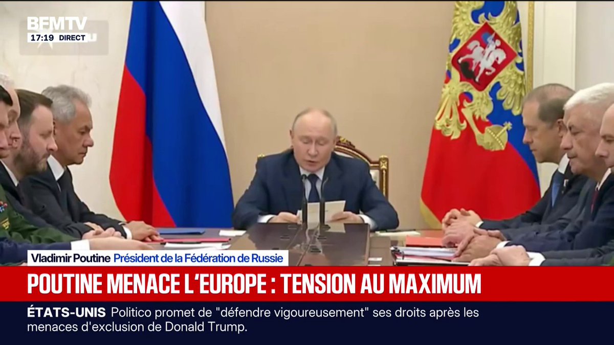 Europe, menace russe: pour Vladimir Poutine, les dirigeants européens "aggravent la situation"