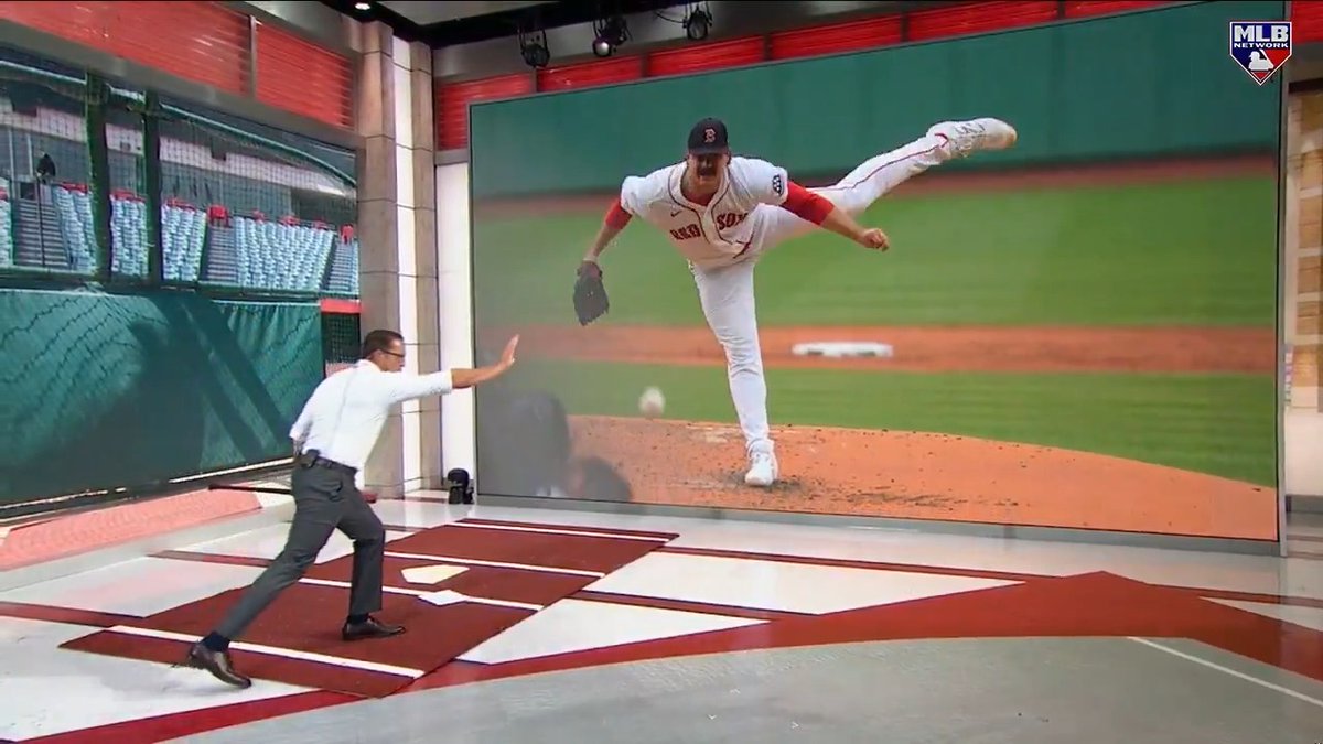 “He's creating the appearance and the perceived velocity of guys like Wheeler and Misiorowski from the left side. So he can sit there and bully fastballs by you…” Payton Tolle's fastball is ELITE. #MLBCentral | Red Sox