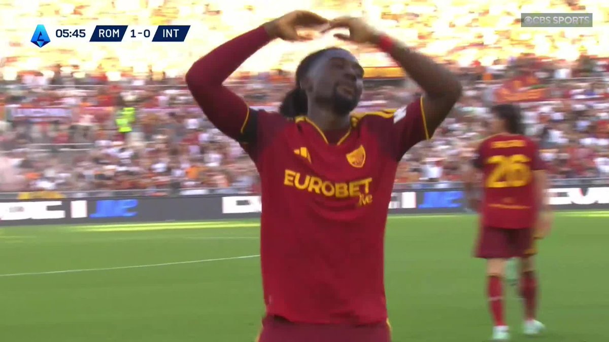 ROMA STRIKE EARLY 💥 Manu Kone finishes a wonderful move to put the Giallorossi ahead against Inter 🤩 Watch Serie A on Paramount+ 📺