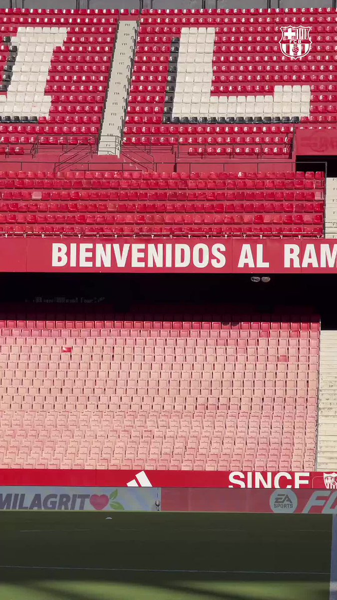Our last match before the international break 👀 🔜 #SevillaBarça