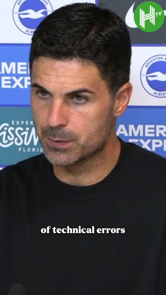Mikel Arteta tries to make sense of Arsenal’s horror show at Brighton: "There are certain basics that you need to accomplish in the Premier League that we were very far from. The amount of technical errors we did... we didn't respect any principle of play. We were always on the back foot. They had another edge." 😤
