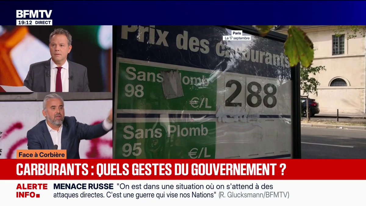 Carburants: "Rien ne justifie que des gens s'enrichissent sur le dos d'une situation qui fait souffrir le peuple", dénonce Alexis Corbière, député Écologiste et Social