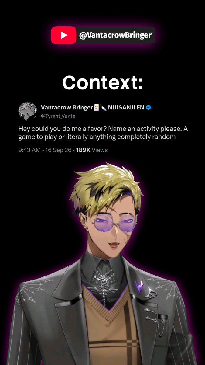 vanta reads tweet suggestions #Vantaflix