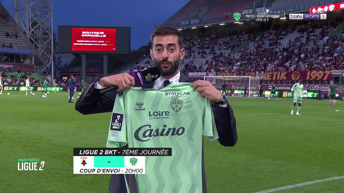 [🎁CONCOURS] ⚽️ #beINLIGUE2 👕 Tentez de gagner le maillot de l'AS Saint-Étienne ! ➡️ Pour participez, donner votre pronostic pour #FCMASSE avec #beINLIGUE2 avant le coup d'envoi du match !