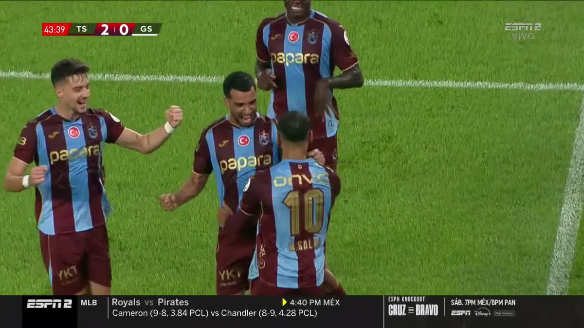 DOBLETE DE MOHAMED SALAH EN EL TRABZONSPOR QUE GOLEA ¡3-0! AL GALATASARAY. 🔥🇪🇬🇹🇷